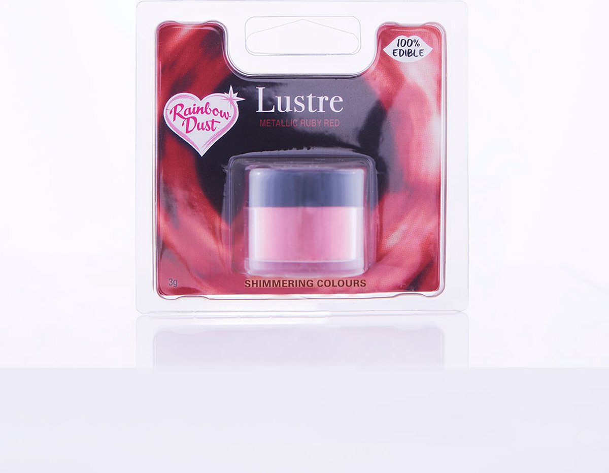 Rainbow Dust Eetbare Glanspoeder Ruby Red