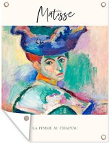 Décoration de Jardin Matisse - Art - La femme au chapeau - 30x40 cm - Toile de jardin