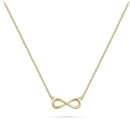 Magnifique Collier Argent Plaqué Or 14K Infini
