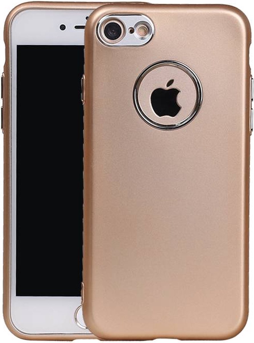 Hoesje Design TPU Case Goud geschikt voor Iphone 7/8 Plus