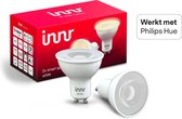 Innr slimme spot GU10 white - werkt met Philips Hue* - warmwit licht - Zigbee smart LED lamp - dimbaar - 2 pack
