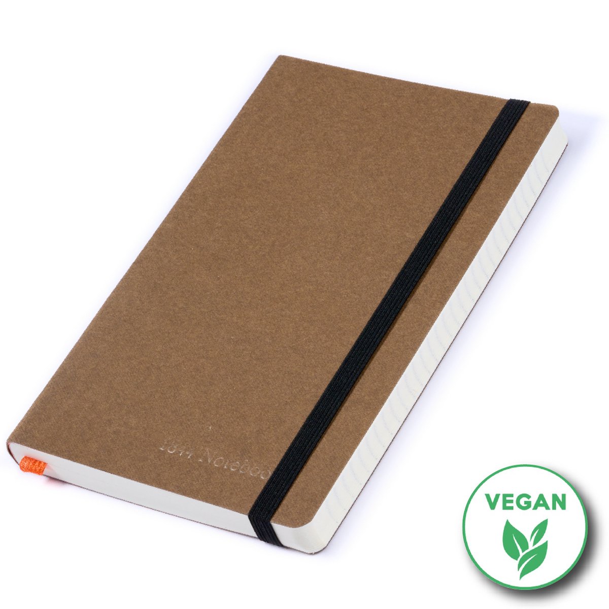 Notitieboek - Notebook A5 - Moederdag cadeau - Cadeau voor man - Vegan - Notitieboekje - Handgemaakt in Nederland - Notebook - Notitieblok - Chocolade bruin - 1844 Notebooks