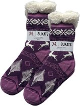Sukats® Huissokken - Homesocks - Maat 36-41 - Anti-Slip - Fluffy - Dames Huissokken - Slofsokken - Variant 115 - Meerdere Maten en Varianten