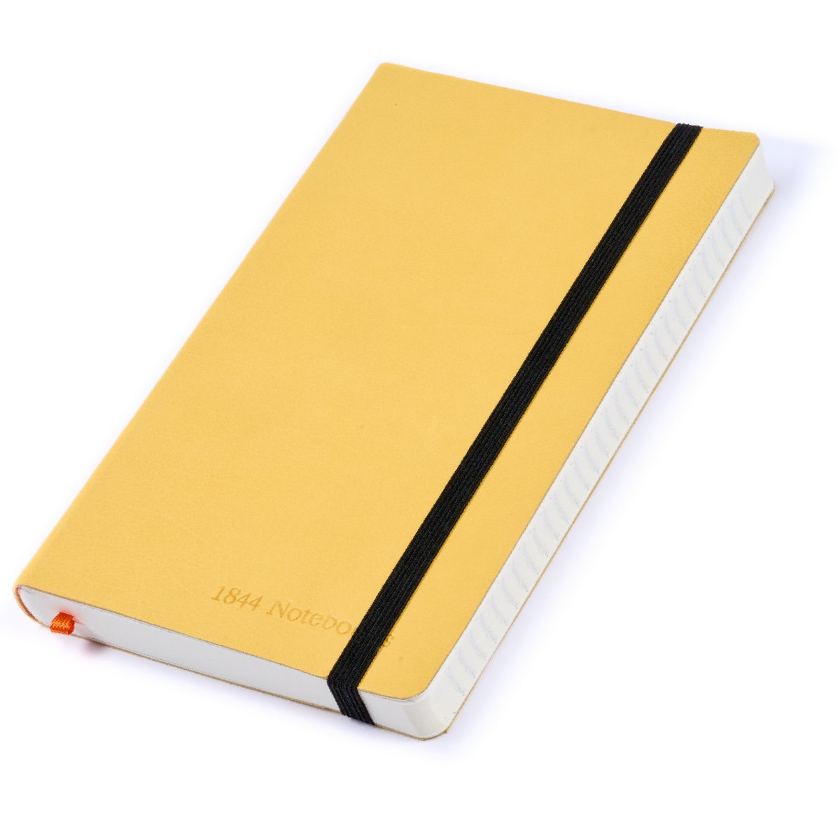 Notitieboek - Notebook A5 - Moederdag cadeau - Cadeau voor man - Notitieboekje - Handgemaakt van leer - Schrijfblok - Notebook - Notitieblok - Daffodil Yellow - 1844 Notebooks