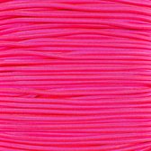 3mm Elastisch Touw - Neon roze - 50 meter op rol