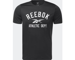 Reebok Reebok Sportshirt model Graphic Tee Heren - Zwart/Wit - Maat S