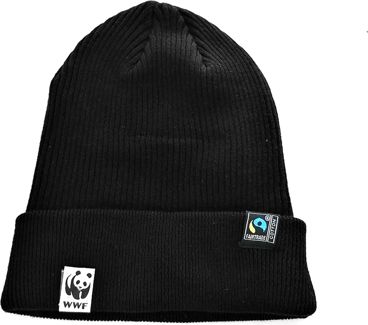WWF beanie muts - zwart - panda logo