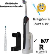 Support mural pour brosse à dents électrique - Porte-brosse à dents électrique à suspendre auto-adhésif - Sans Embouts - Blanc