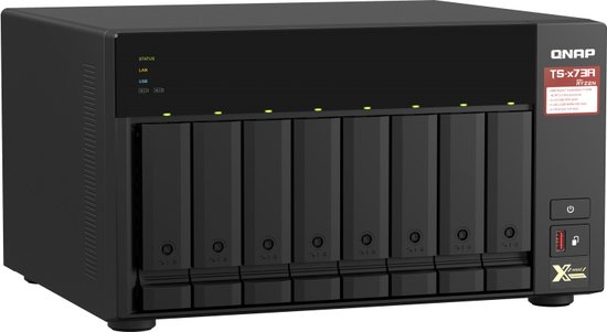NAS Network Storage Qnap TS-873A-8G Black - QNAP