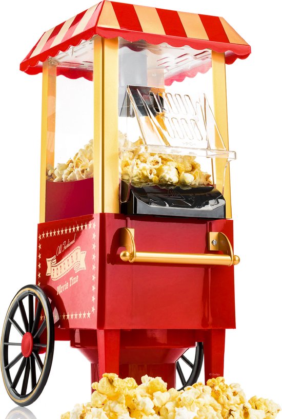Gadgy Popcorn Machine - Klassieke Popcorn Maker - Hete lucht, vetvrij - 39 x 24 cm. - 1200 watt