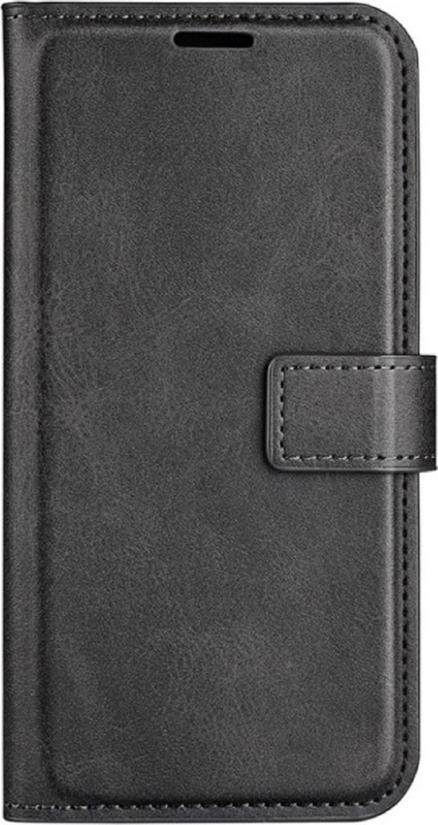 Casecentive - Leren Wallet case met sluiting - iPhone 14 - zwart