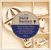 Papermania - Bare Basics - Wooden Shapes - Hot Air Balloon (20pcs) (PMA 174745)