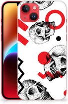 GSM Hoesje iPhone 14 Plus TPU Bumper Skull Red