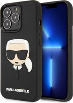 Karl Lagerfeld iPhone 14 Pro Max TPU Hoesje - Zwart - Bescherm je Telefoon met Back Cover