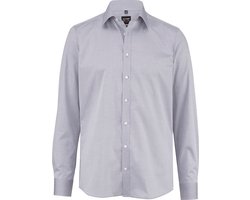 OLYMP Level 5 body fit overhemd - grijs - Strijkvriendelijk - Boordmaat: 39