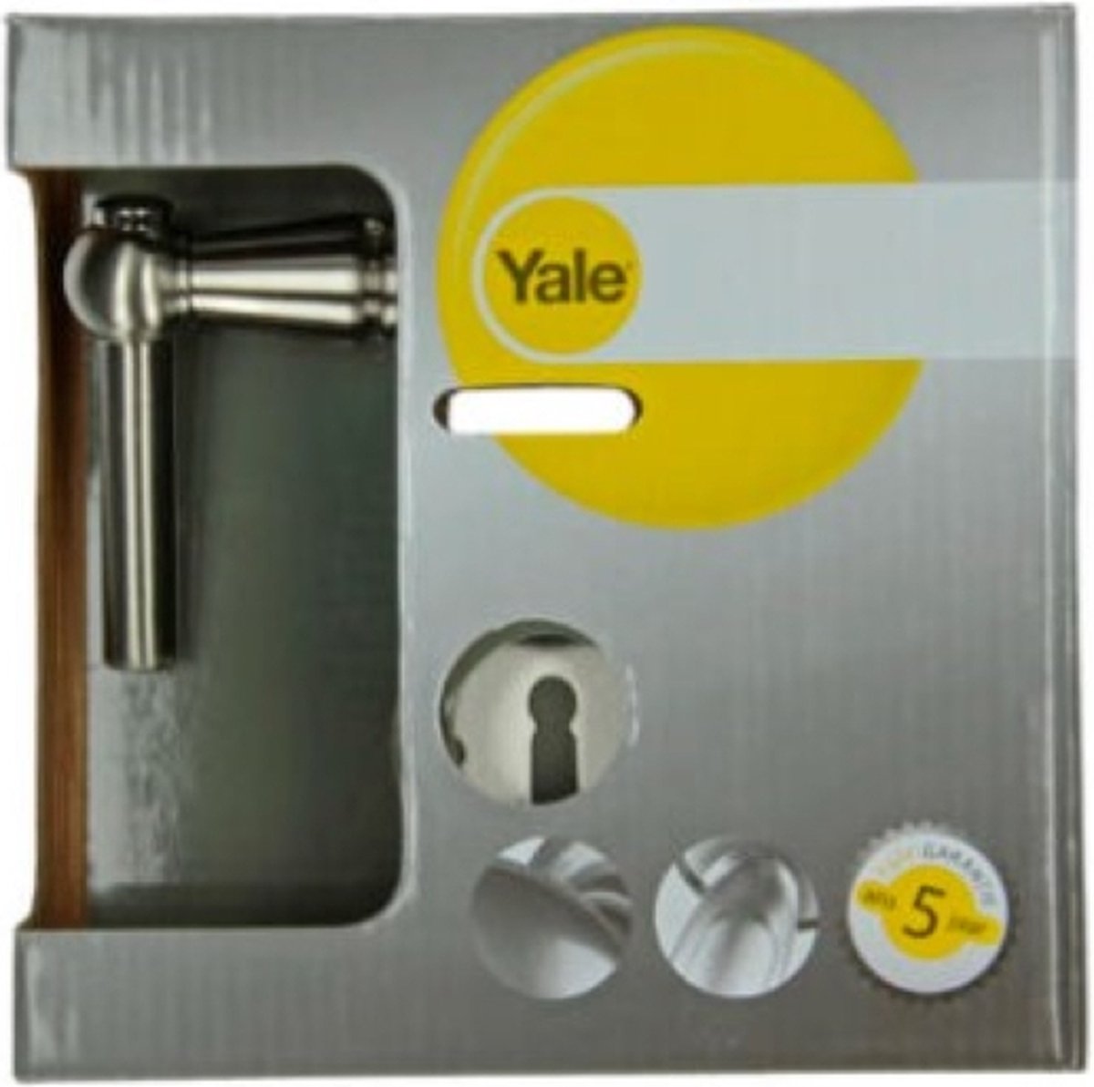 Yale Mika deurklinkset op rozet 51mm mat vernikkeld