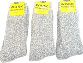 WORK - 6 PAAR - Norweger sokken - 2x bundel 3paar - MAAT 43-46