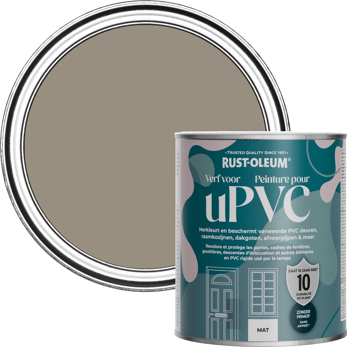 Rust-Oleum Bruin Verf voor PVC - Cacao 750ml