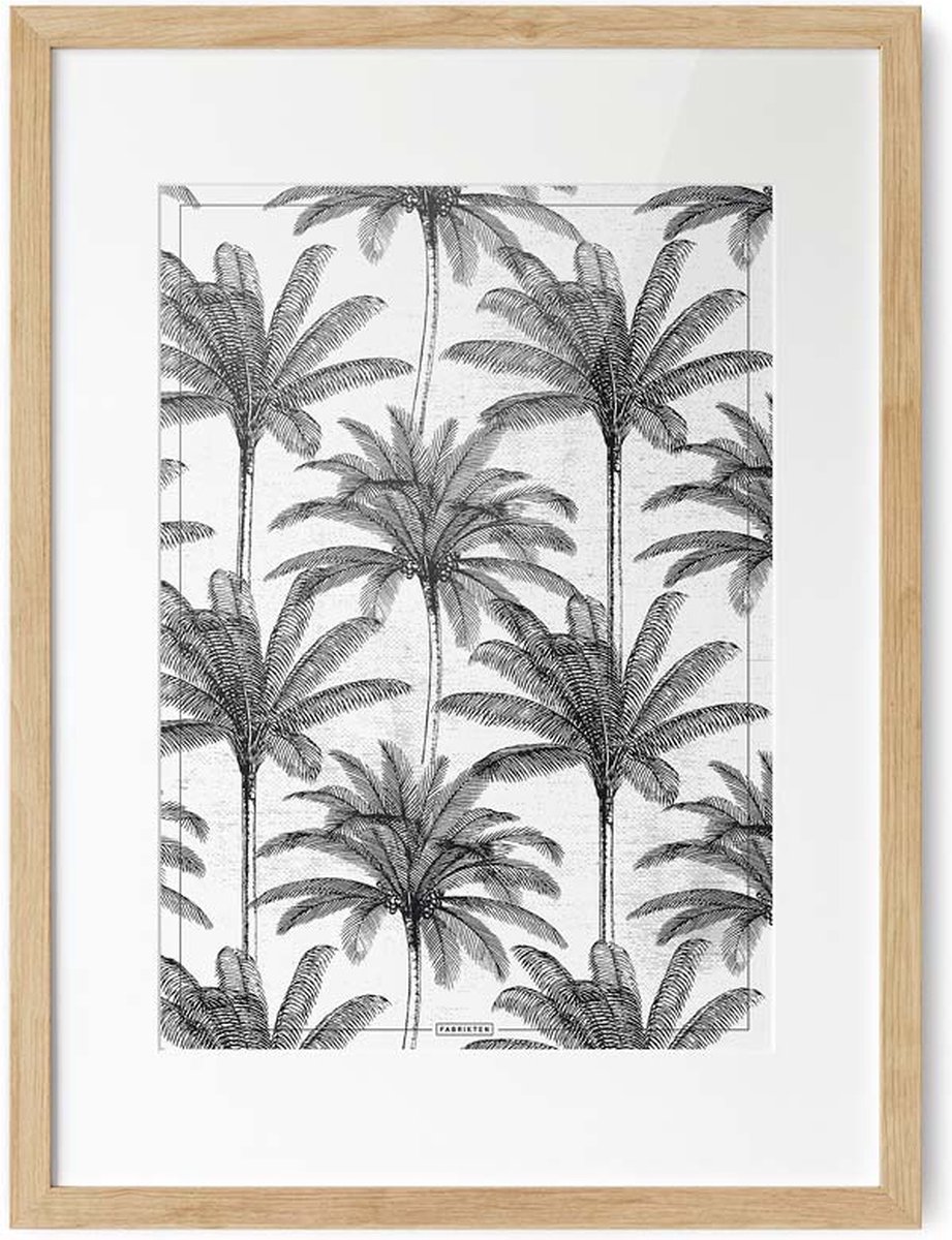 Fabrikten Poster Palm - Zwart/Wit - A3 Palm A3