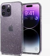 Geschikt voor Spigen Liquid Crystal Glitter Apple iPhone 14 Pro Hoesje - Transparant