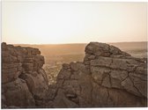 WallClassics - Drapeau - Gros rochers - Photo 40x30 cm sur drapeau polyester