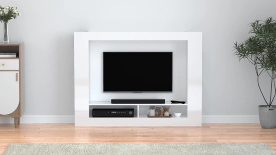 Tv-meubel 100x31x39,5 cm bewerkt hout metaal grijs sonoma