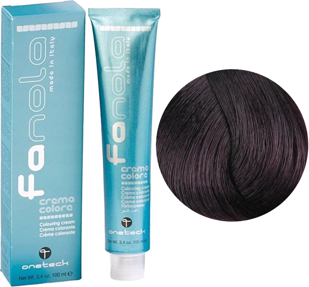 Fanola Haarverf Professional Colouring Cream 5.2 Light Chestnut Violet