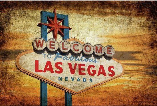 Wandbord - Welcome To Fabulous Las Vegas Nevada