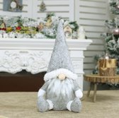 Gnome Assis - Gnome de Noël - Gnomes Assis - Père Noël - Nain Assis - Hauteur 31 cm - Poids 58 Grammes - Rembourré de peluche - Pour la stabilisation dans le tronc il y a un élément pour que le nain puisse maintenir une position assise