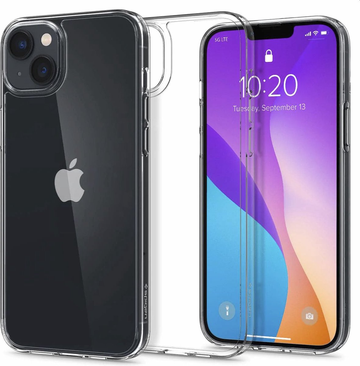Spigen Air Skin Hybrid Case hoesje geschikt voor iPhone 14 Plus - Crystal transparant