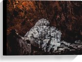 WallClassics - Canvas  - Grotta Gigante - Italië - 40x30 cm Foto op Canvas Schilderij (Wanddecoratie op Canvas)