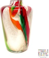 Vase Design Odin - Fidrio COULEURS MIXTES - vase à fleurs en verre soufflé à la bouche - hauteur 28 cm
