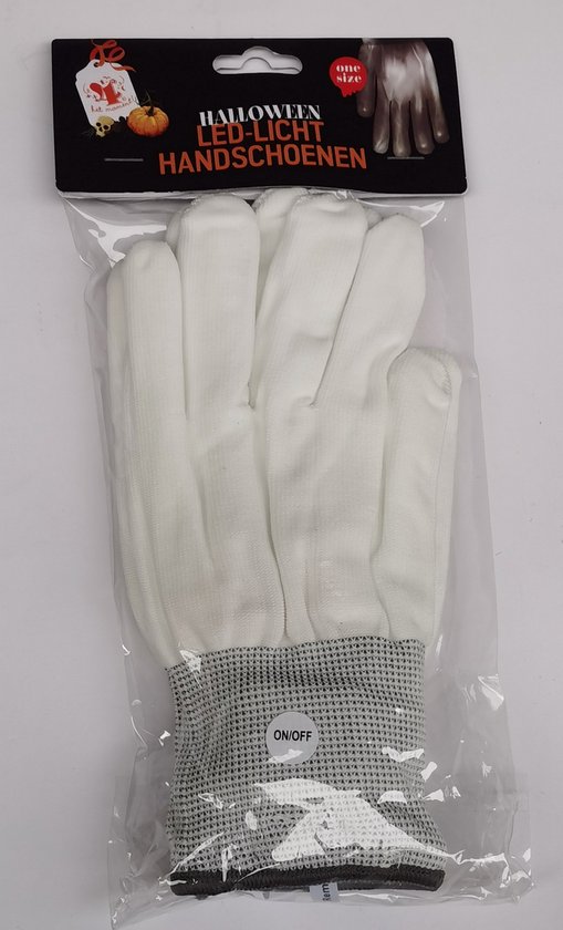 Gants LED - blanc