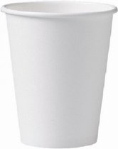 Witte kartonnen koffiebekers – Papieren beker – Wegwerp drinkbeker – To-go cups – Kartonnen koffiebekers – Karton – 180 ml – 300 bekers