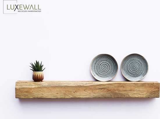 Luxewall | Wandplank | Luxewall – Authentic geborsteld oud eiken wandplank 10×10-13×13 cm x 80 cm