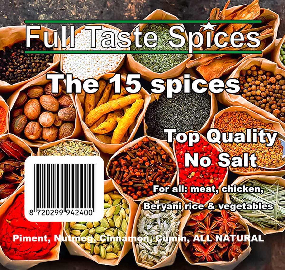 Goedkoopste The 15 Spices kruidenmix - Geen zout & versgemalen