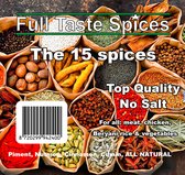 The 15 Spices kruidenmix - Geen zout & versgemalen