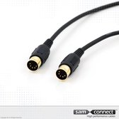 Câble MIDI série Pro , 1,5 m, m/m | Câble de signalisation | câble de connexion sam