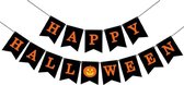 Happy Halloween Slingers Halloween Decoratie Vlaggenlijn Halloween Versiering Slinger Zwart – 1 Stuk