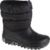 Crocs Classic Neo Puff Boot - Kindersneeuwlaarzen - Zwart - Nylon - Gevoerd