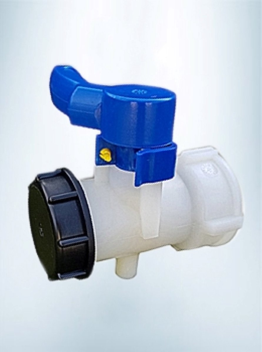 vlinderklepkraan voor IBC DN50 DIN61 ETFE seal