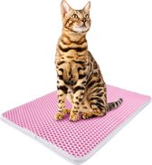 Kattenbakmat Grit Opvanger - Mat voor Kattenbak - Uitloopmat 40 X 50 CM - Kattenmat Schoonloopmat