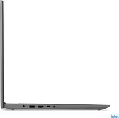 Lenovo IdeaPad 3i i5-1135G7 Notebook 43,9 cm (17.3") HD+ Intel® Core™ i5 8 GB DDR4-SDRAM 256 GB SSD Wi-Fi 5 (802.11ac) Windows 10 Home Grijs