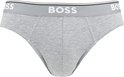Grijze BOSS slip met meerkleurige band.