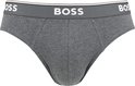 Donkergrijze BOSS slip met brede tailleband met logo