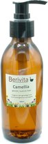 Camellia Olie Puur 200ml Pompfles - Glas - Witte Japonica - Huidolie en Haarolie