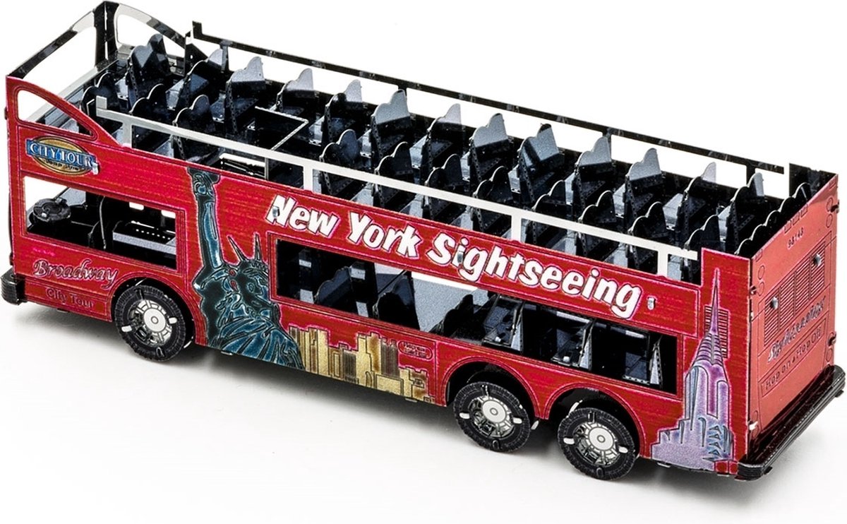 Metal Earth Big Apple Tour Bus Modelbouwset — afbeelding 4