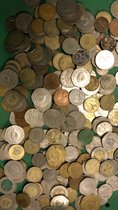 Munten Ghana  - Een 1/2 kilo authentieke Ghanese munten voor uw verzameling, kunstproject, souvenir of als uniek cadeau. Gevarieerde samenstelling.