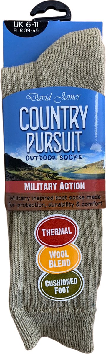 Military sokken - Maat 39-45 - wol blend