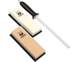 Skerper Basic Slijppakket SH004 180/600/1000/3000 Grit met Keramische Slijpstaaf, Alles om te Beginnen met Slijpen